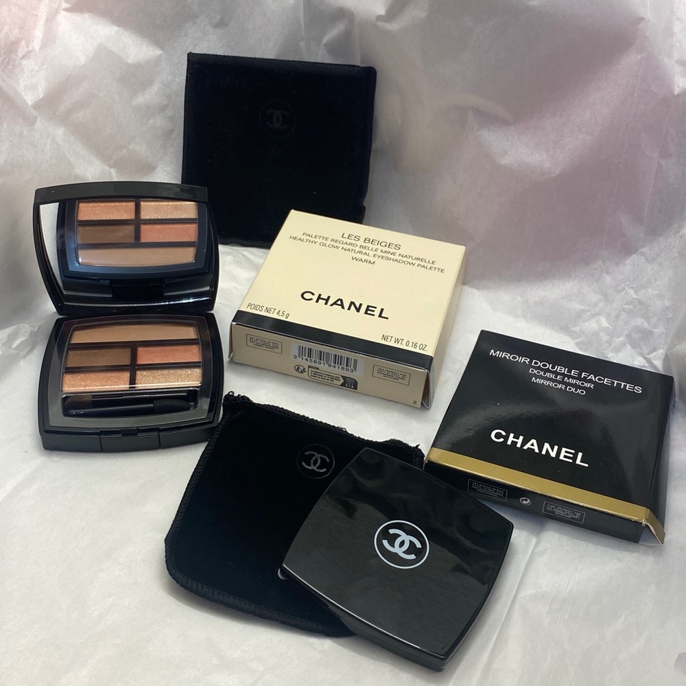 CHANEL Les Beiges—WARM Natural Eyeshadow and Mirror Set